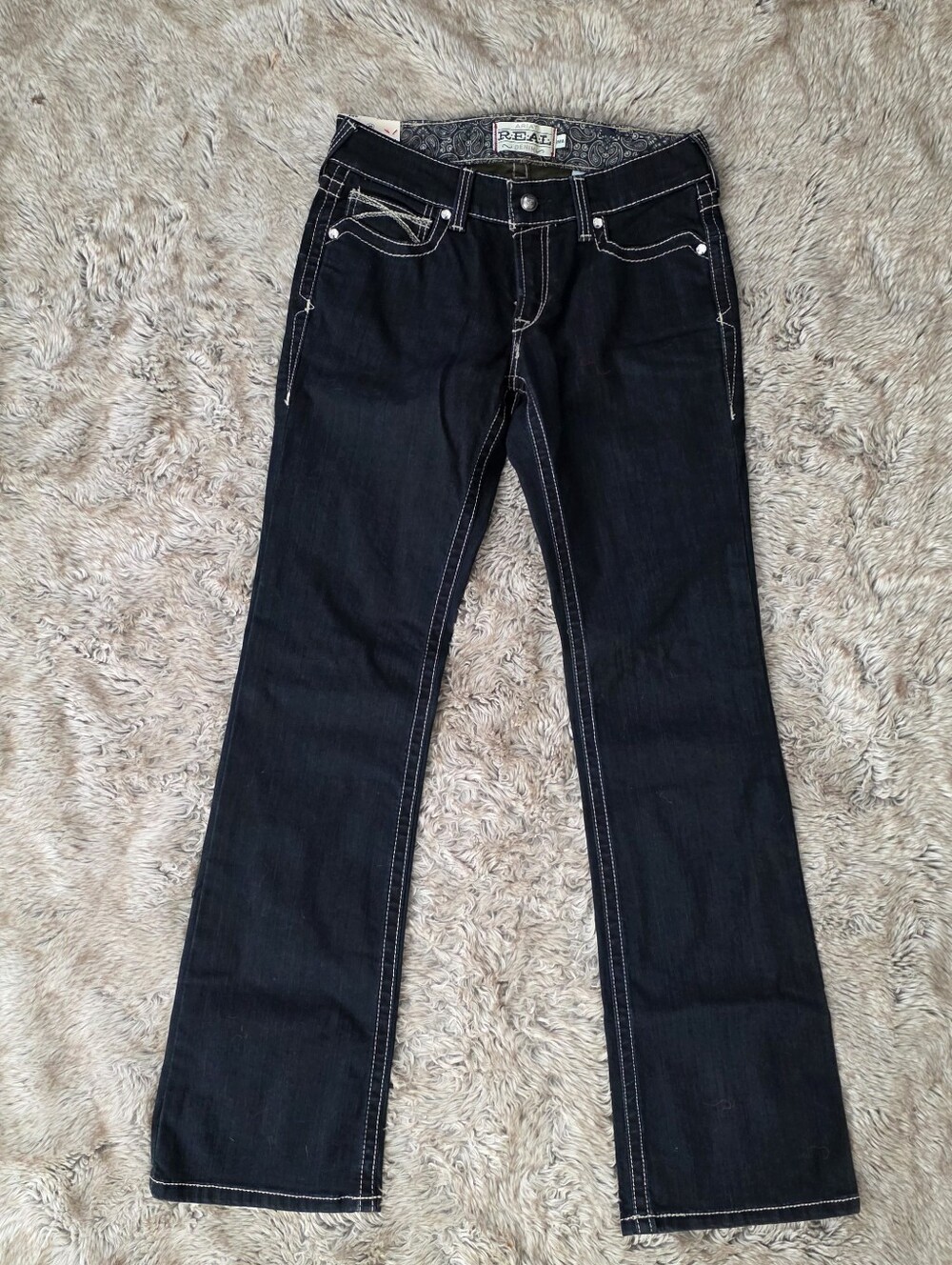 Ariat R.E.A.L. Perfect Riding Jean Mid Rise Boot Cut Women's Size 30 Long